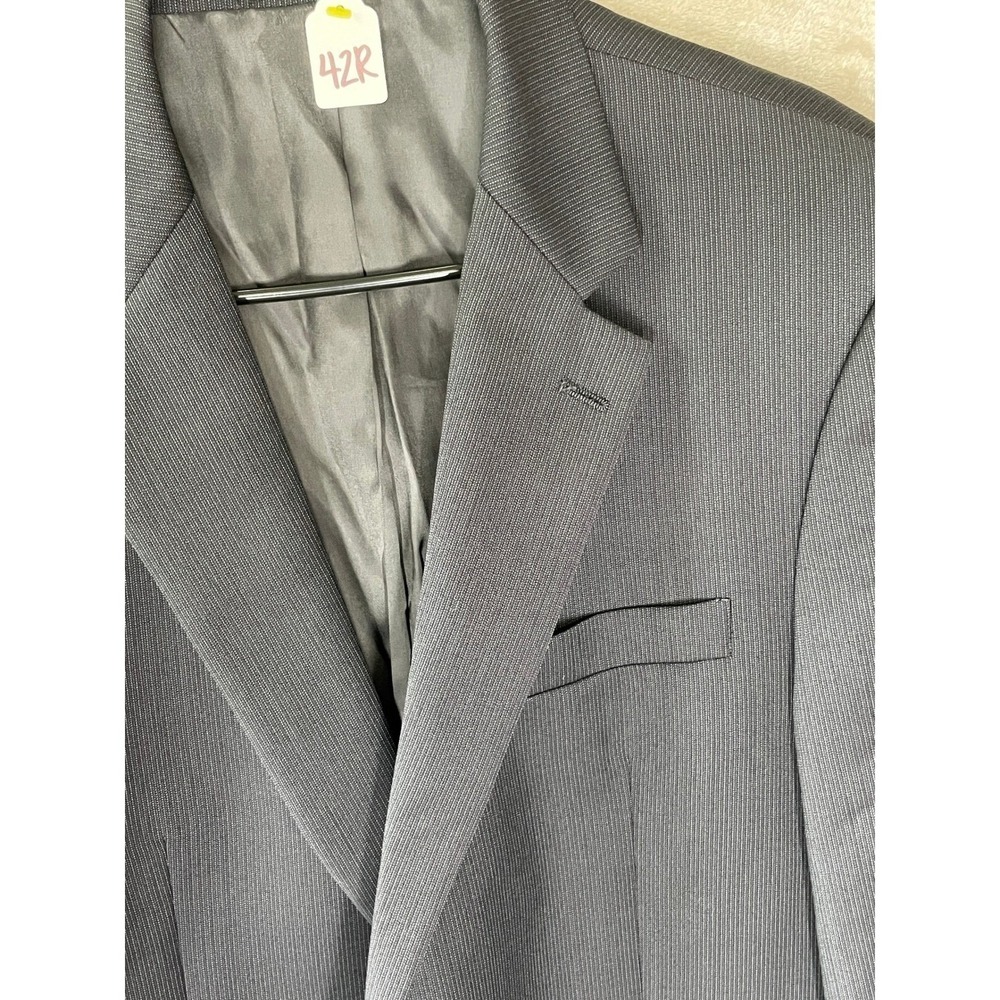 Lauren Ralph Lauren Gray Wool Blazer Men's 42R Business Suit Coat Jacket - Picture 5 of 8